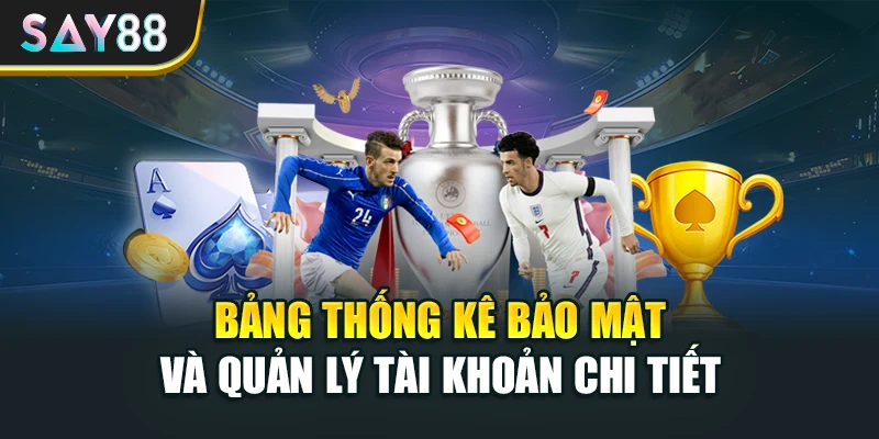 Bảng thống kê bảo mật và quản lý tài khoản chi tiết