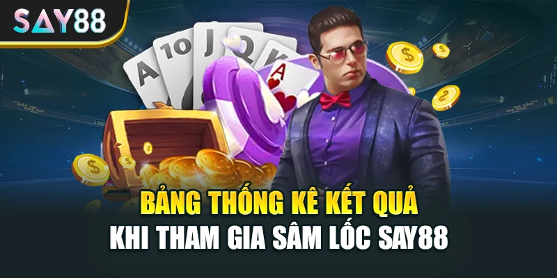 Bảng thống kê kết quả khi tham gia Sâm lốc Say88