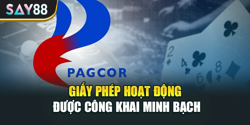 Giấy phép hoạt động được công khai minh bạch